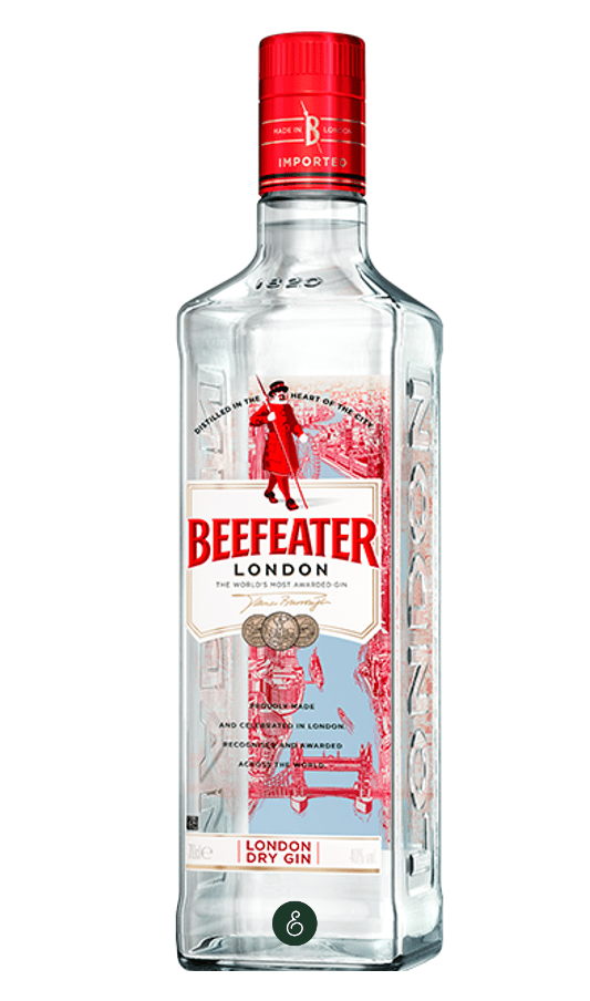 Beefeater BEEFEATER Tall Shot Glass Dry Gin Alcohol Shots English Gin 4 1/8" 